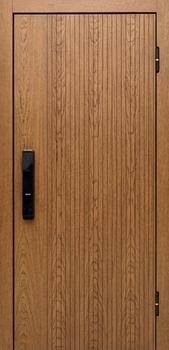 Входная квартирная дверь с панелями МДФ и замком с биометрией Входная квартирная дверь с панелями МДФ и замком с биометрией